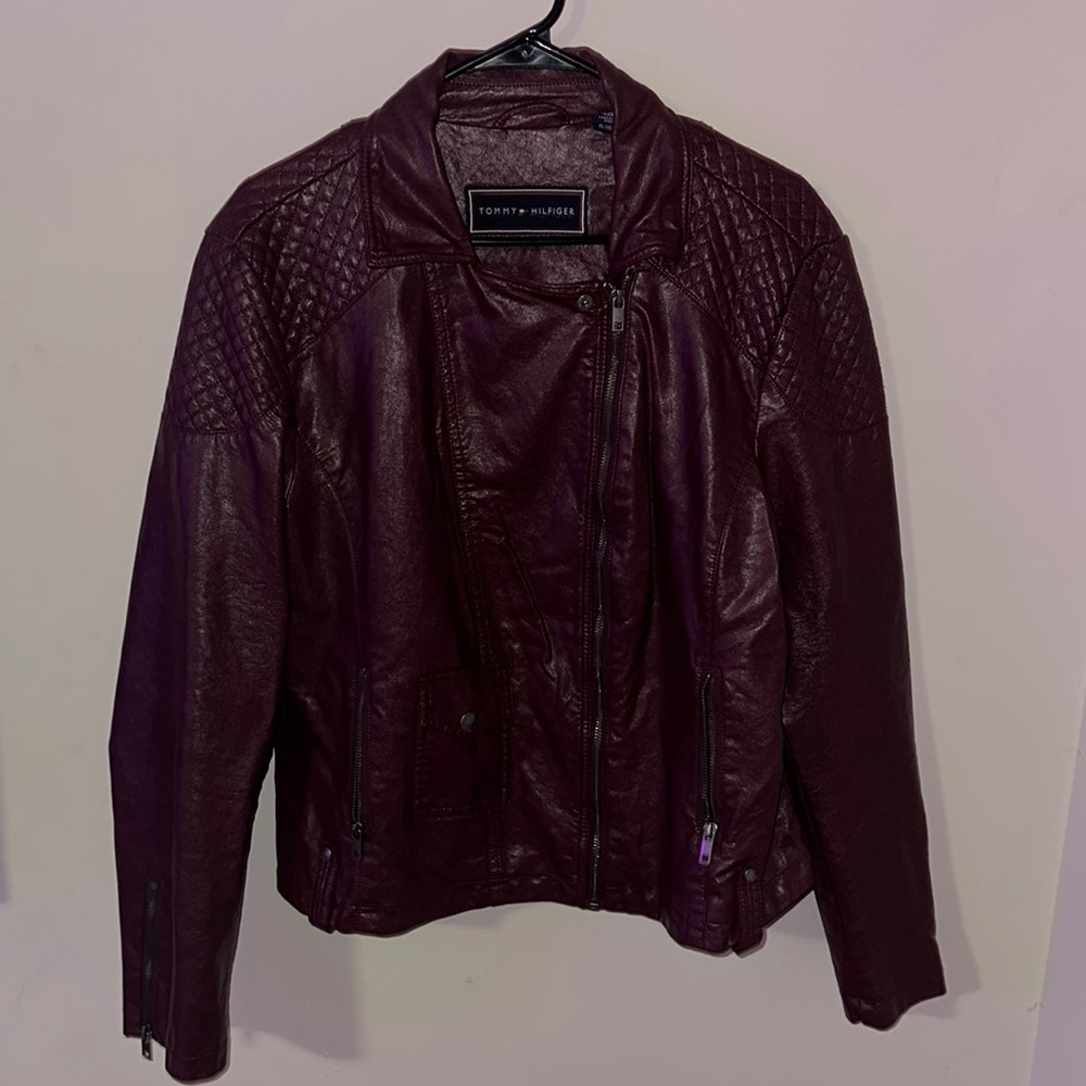 Tommy Hilfiger Moto Faux Leather Jacket